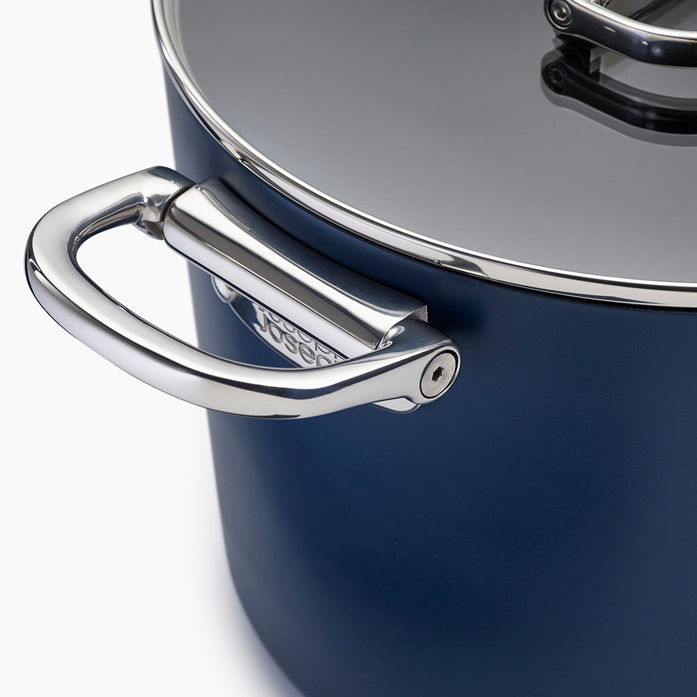 Joseph Joseph Ceramic Non-Stick 25cm Stock Pot with Folding Handles