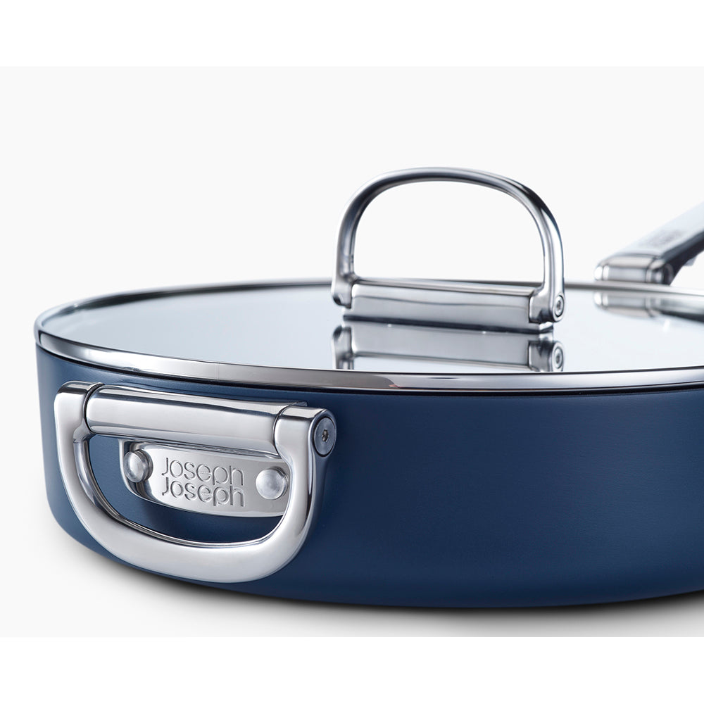 Joseph Joseph Ceramic Non-Stick 6pc Cookware Set with Folding Handles