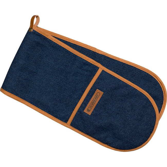 Le Creuset Denim Double Oven Glove