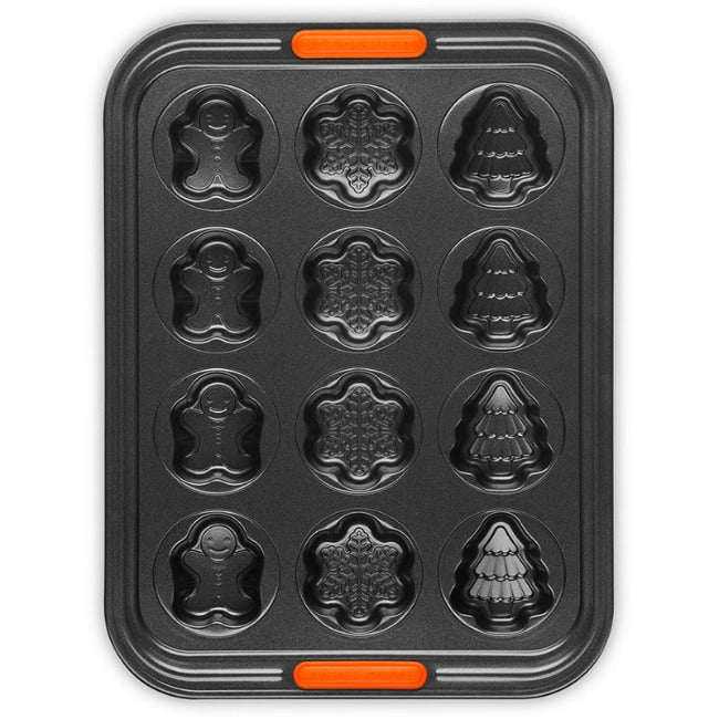 Le Creuset Non-Stick 12 Cup Holiday Cakelet Tray