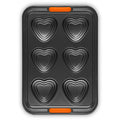 Le Creuset Non-Stick 6 Cup Tiered Heart Tray