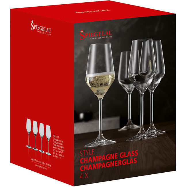Spiegelau Style Champagne Glasses, Set Of 4
