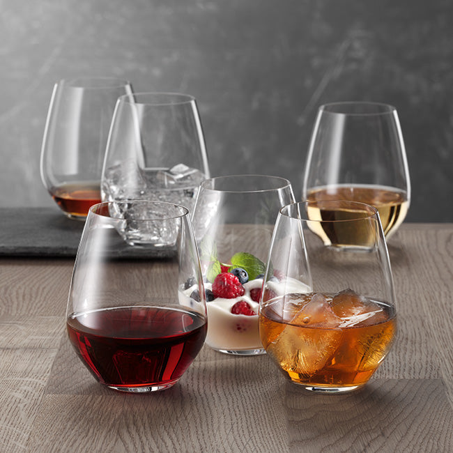 Spiegelau Authentis Casual Stemless Bordeaux Wine Glasses, Set of 4