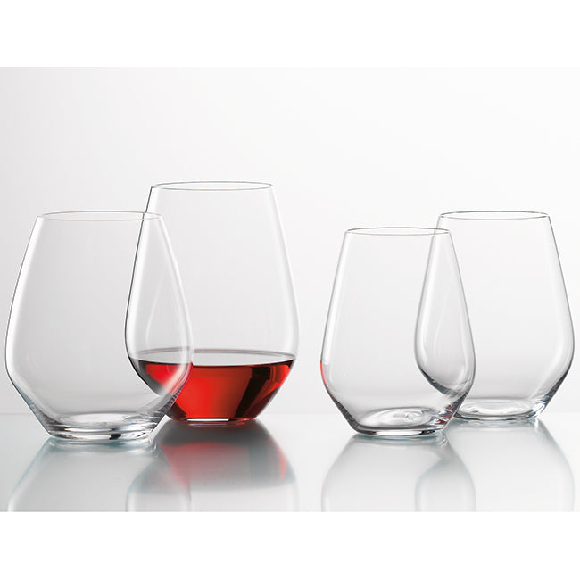Spiegelau Authentis Casual Stemless Bordeaux Wine Glasses, Set of 4