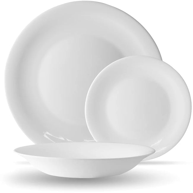 Bormioli Rocco White Moon Dinner Set, 18pc
