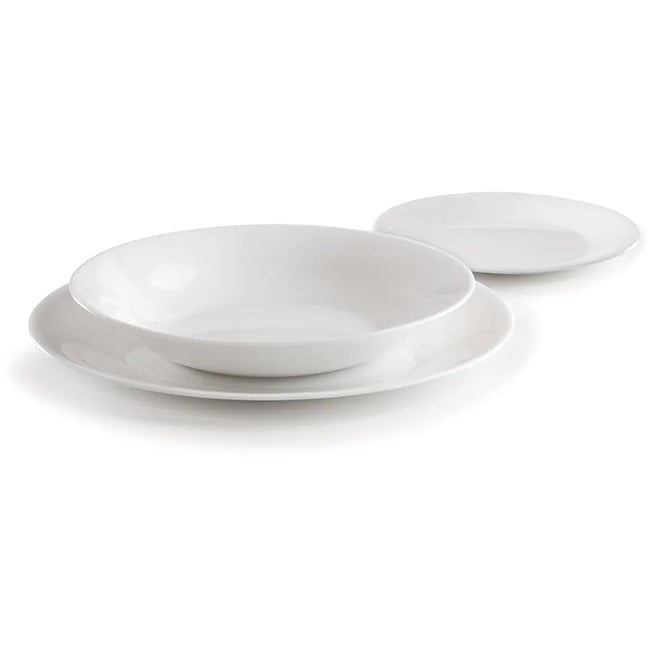 Bormioli Rocco White Moon Dinner Set, 18pc