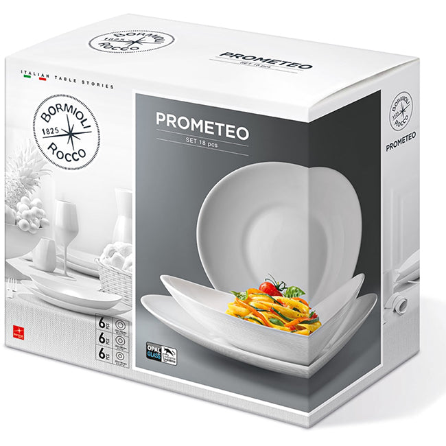 Bormioli Rocco Prometeo Tavola Dinner Set, 18pc