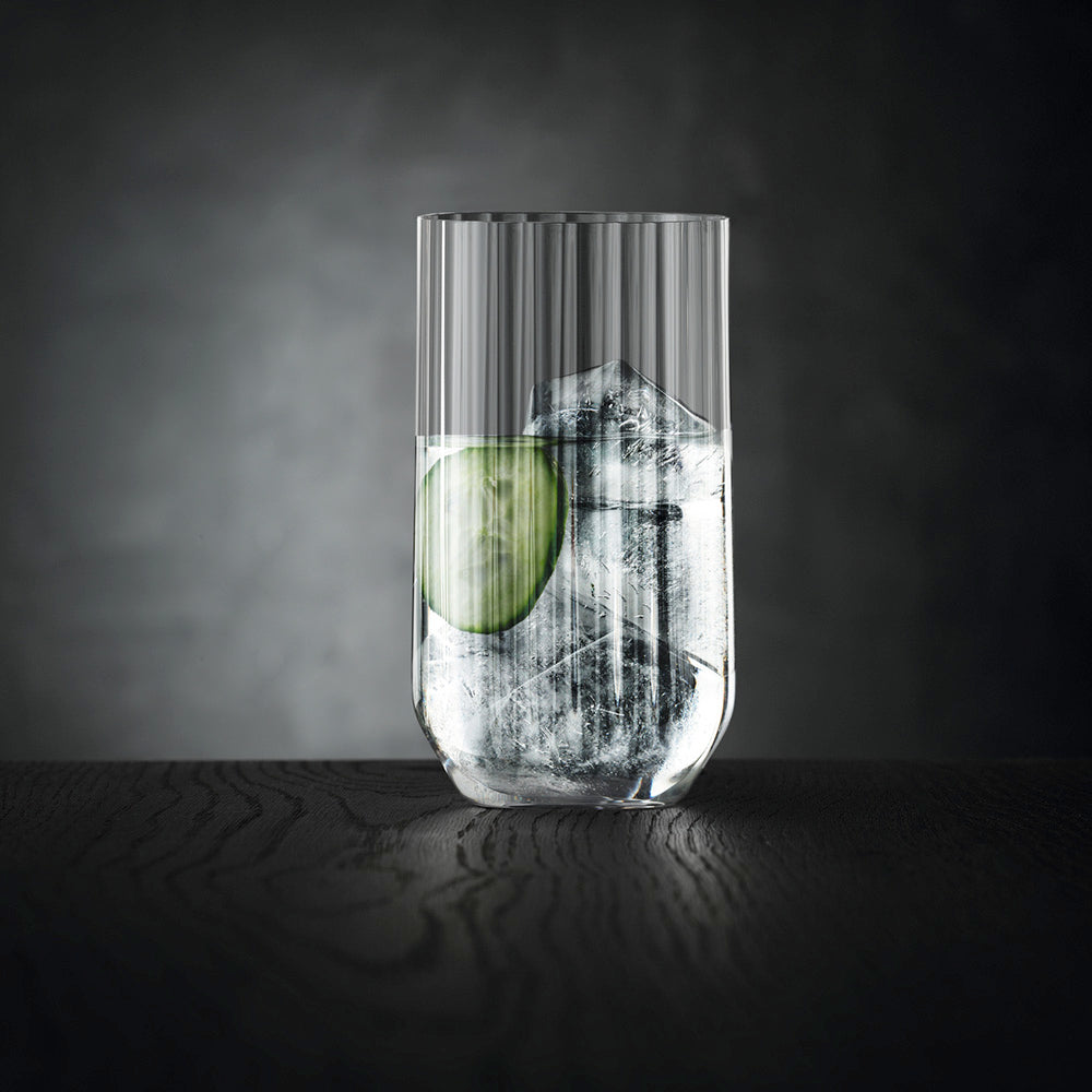 Spiegelau Linear Crystal Long Drink Glasses, Set of 4