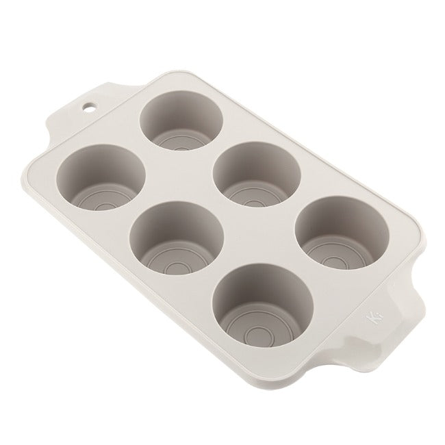 Kitchen Inspire Silicone 6 Cup Jumbo Muffin Pan