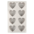 Kitchen Inspire Silicone 8 Cup Heart Muffin Pan