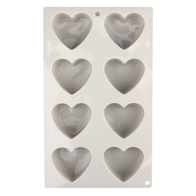 Kitchen Inspire Silicone 8 Cup Heart Muffin Pan