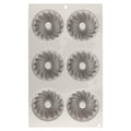 Kitchen Inspire Silicone 6 Cup Crown Muffin Pan
