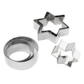 Kitchen Inspire Stainless Steel Stars & Circles Cookie Cutters, 6pc