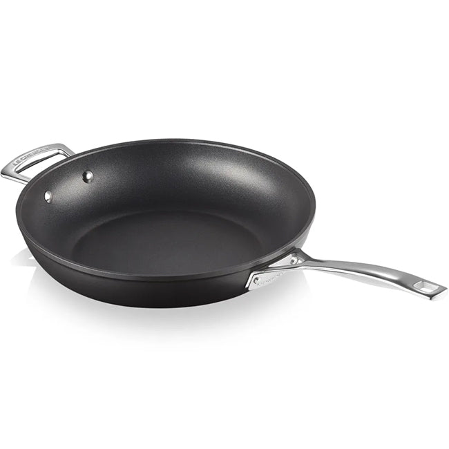 Le Creuset Toughened Non-Stick Deep Frying Pan With Helper Handle