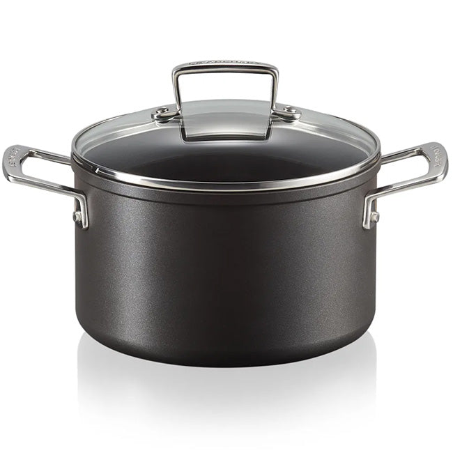 Le Creuset Toughened Non-Stick Deep Casserole With Glass Lid