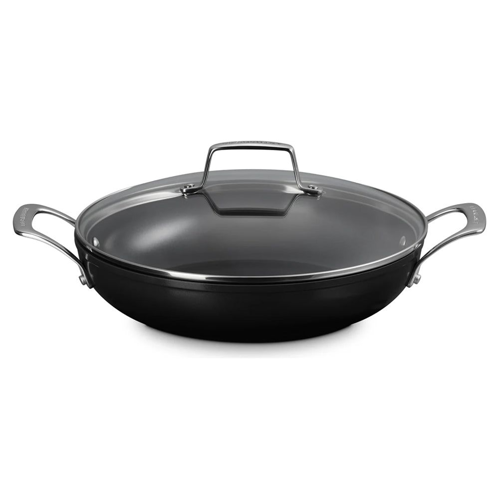 Le Creuset Essential Non-Stick Ceramic Shallow Casserole with Glass Lid