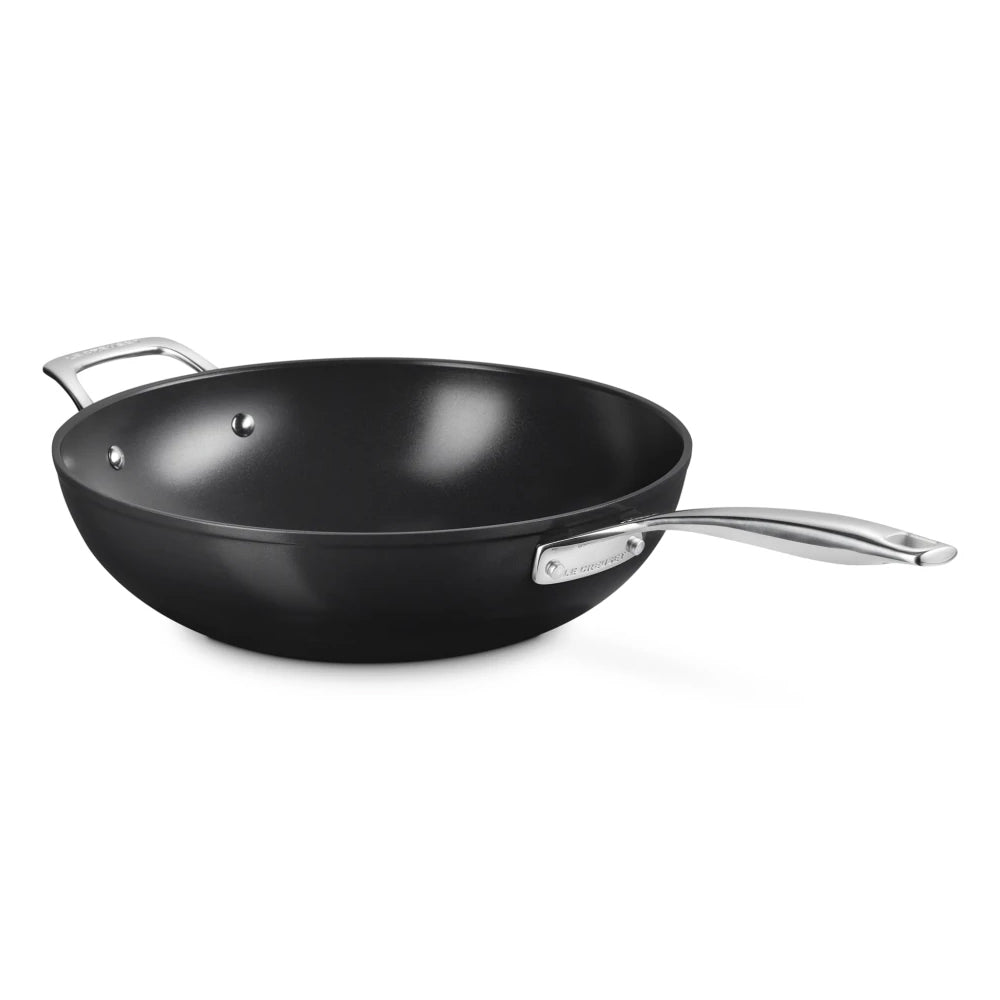 Le Creuset Essential Ceramic Non-Stick Stir-Fry Pan with Helper Handle, 30cm