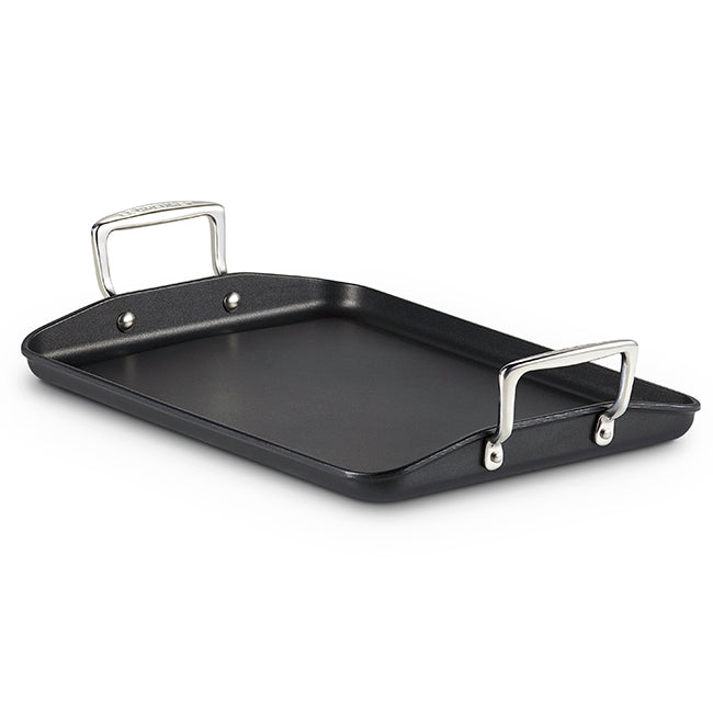 Le Creuset Toughened Non-Stick Plain Rectangular Grill, 35cm