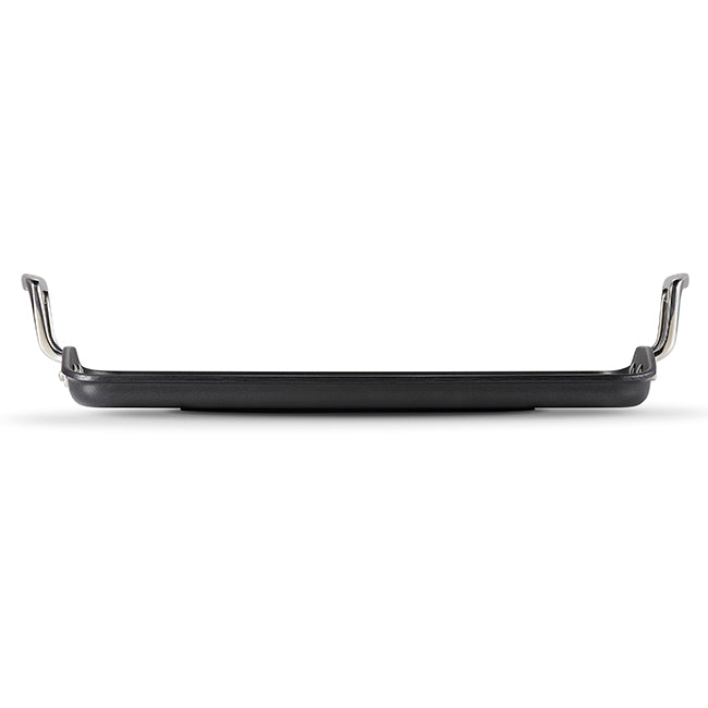 Le Creuset Toughened Non-Stick Plain Rectangular Grill, 35cm