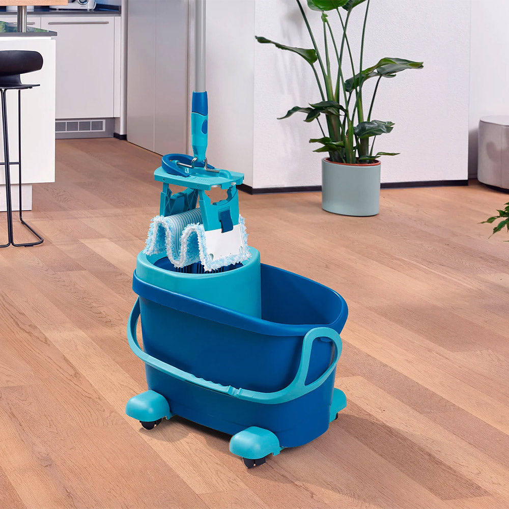 Leifheit Clean Twist Disc Ergo Mop And Bucket Set On Wheels