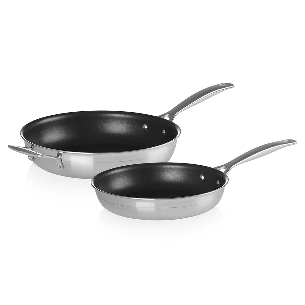 Le Creuset 3 Ply Stainless Steel 2 Piece Non-Stick Frying Pan Set