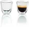DeLonghi Double Walled Thermo Espresso Glasses, Set of 2