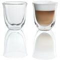 DeLonghi Double Walled Thermo Cappuccino Glasses, Set of 2