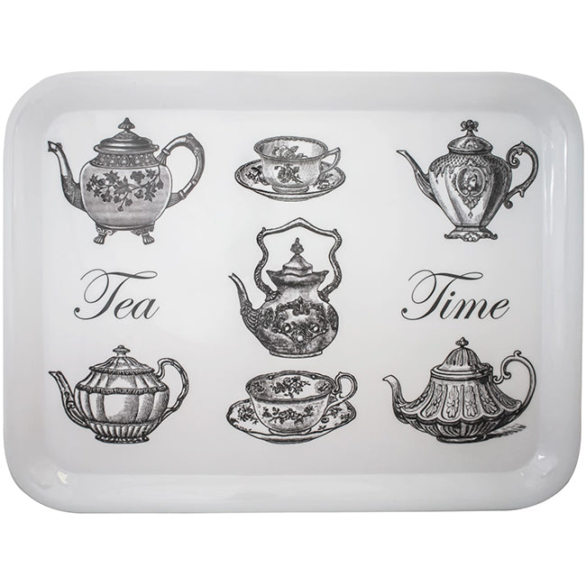Home Classix Melamine Tea Time Rectangular Tray, 43cm