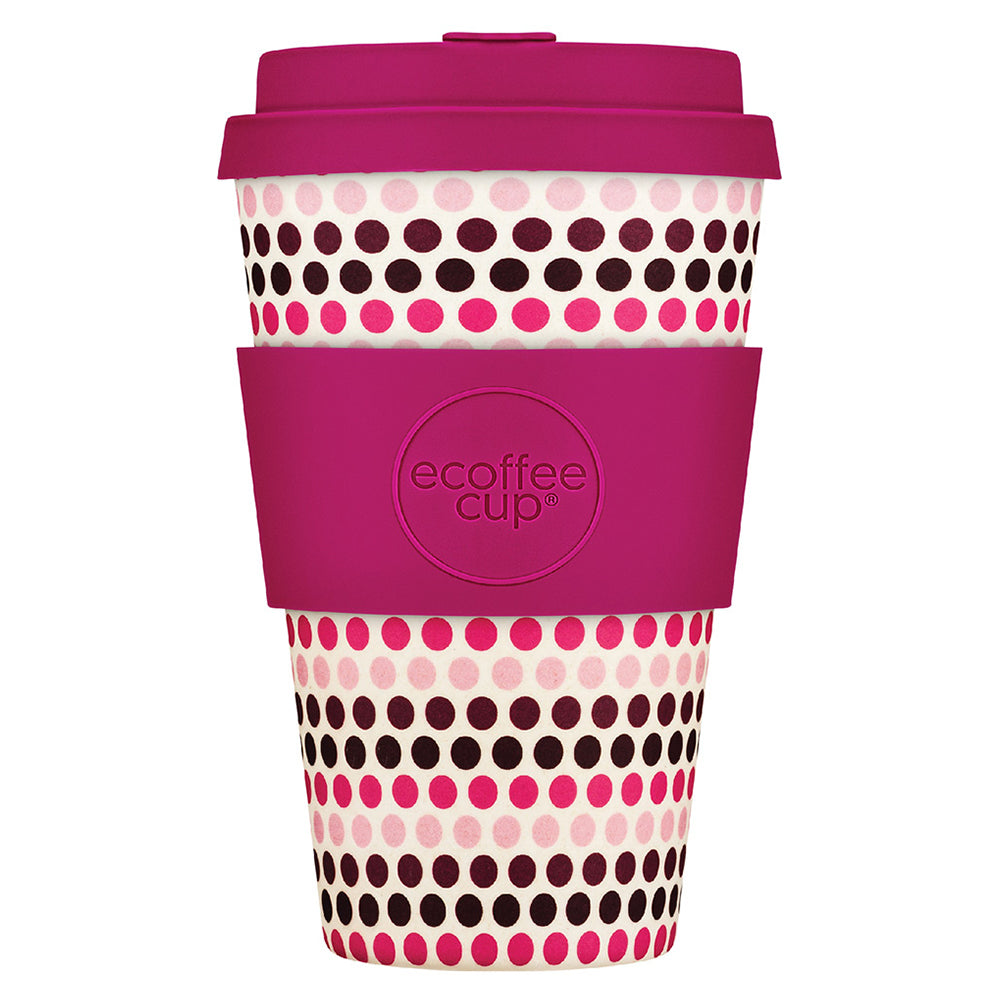 Ecoffee Cup Patterns Natural Fibre Reusable Coffee Cup, 400ml