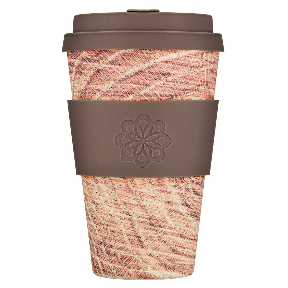 Ecoffee Cup Patterns Natural Fibre Reusable Coffee Cup, 400ml