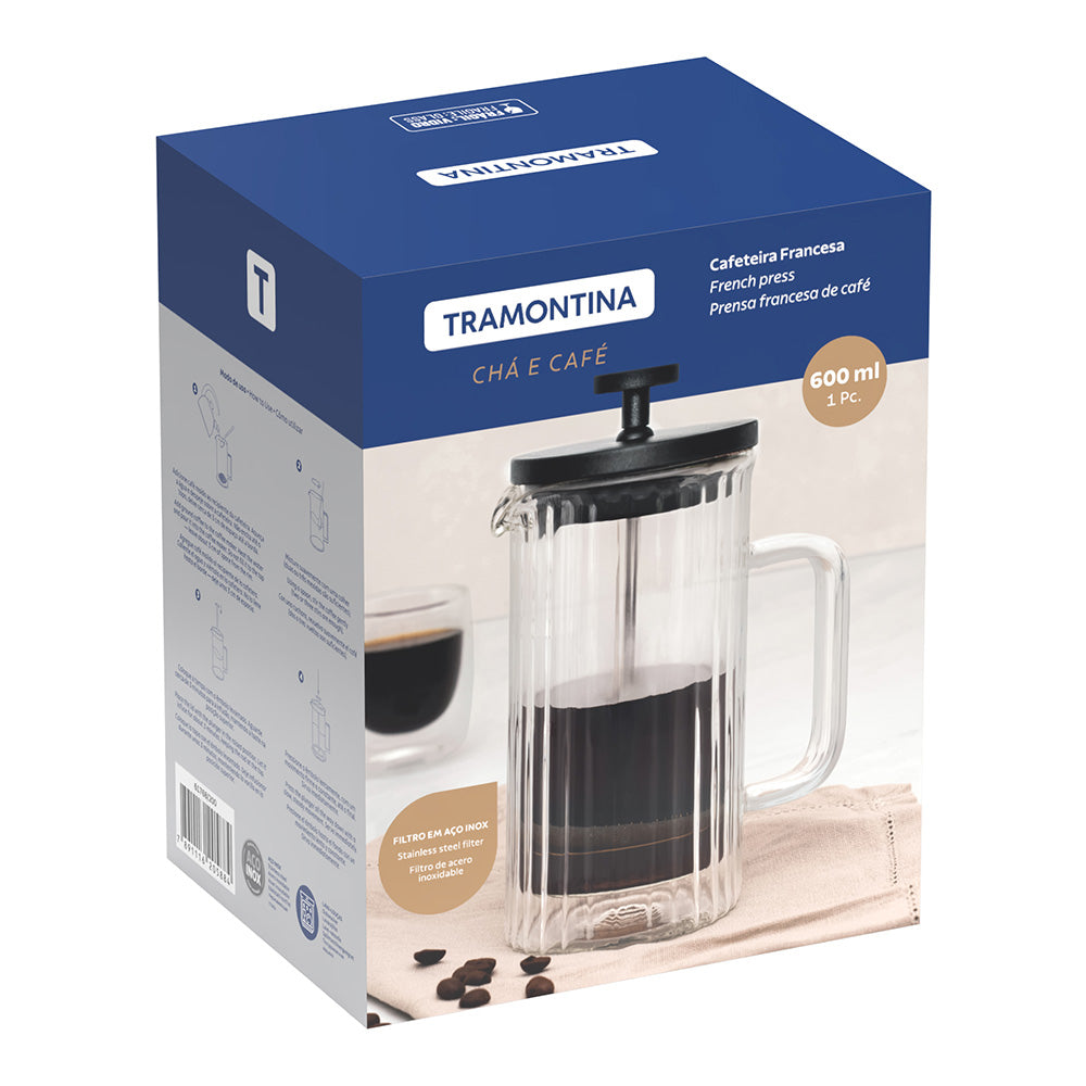 Tramontina Glass French Press, 600ml