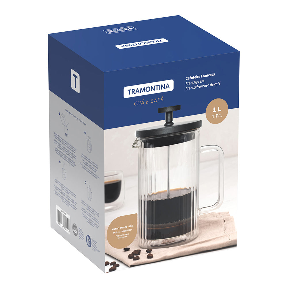 Tramontina Glass French Press, 1L