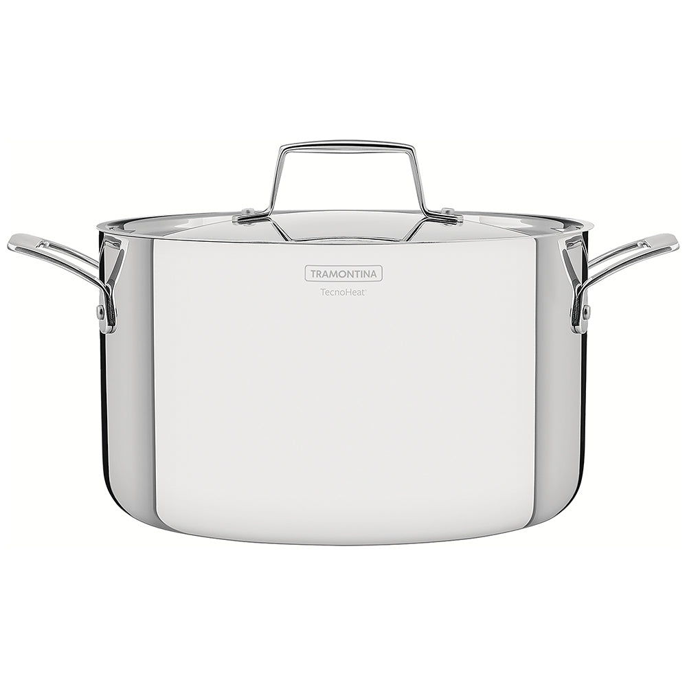 Tramontina Grano Stainless Steel Deep Casserole Pot with Lid