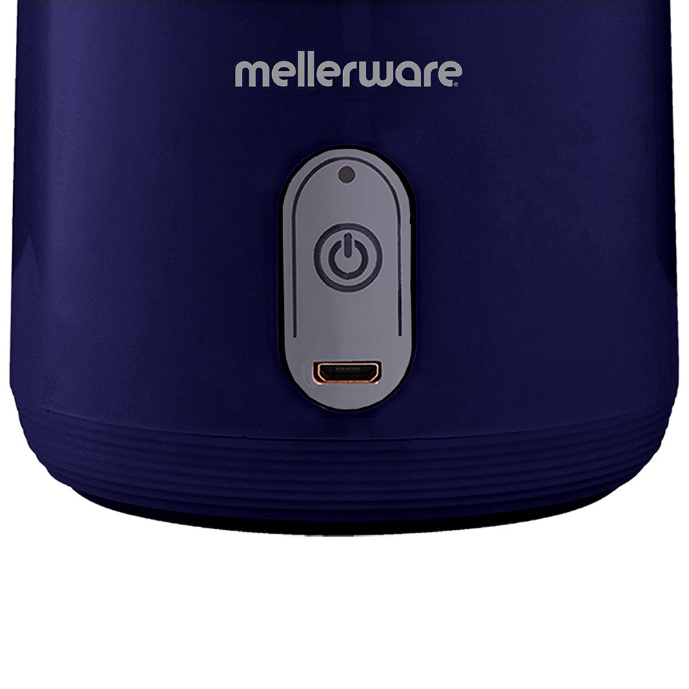 Mellerware Nutrigo Blue Portable USB Rechargeable Blender, 380ml