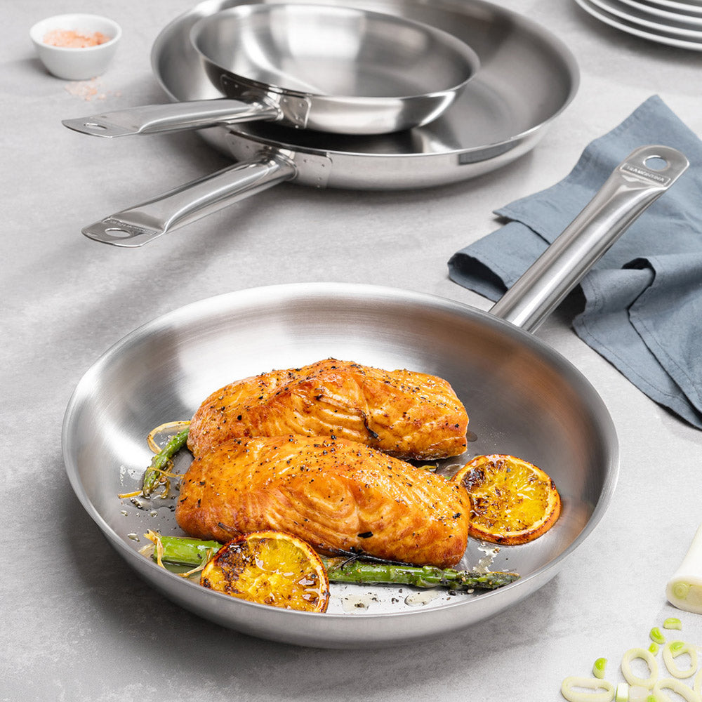 Tramontina Professional Stainless Steel Frying Pan, 30cm