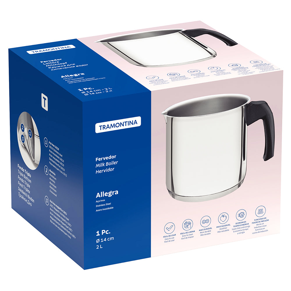 Tramontina Stainless Steel Milk Boiler, 2L
