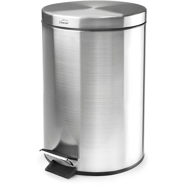 Lacor Brushed Stainless Steel Step Pedal Bin