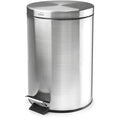 Lacor Brushed Stainless Steel Step Pedal Bin