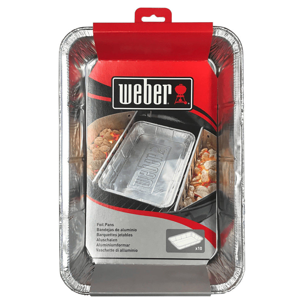 Weber Large Drip Pans, Set of 10