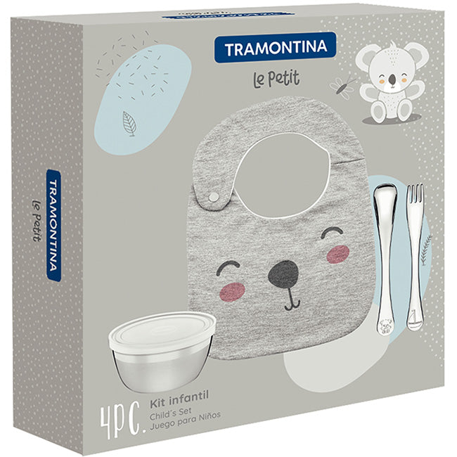 Tramontina Le Petit Children's Cutlery & Eatware Set For Boys, 4pc