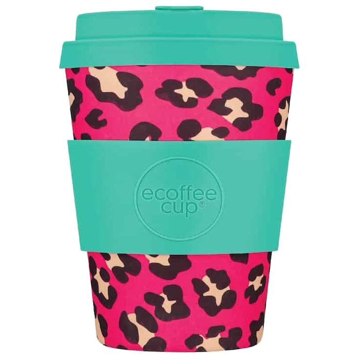 Ecoffee Cup Patterns Natural Fibre Reusable Coffee Cup, 350ml
