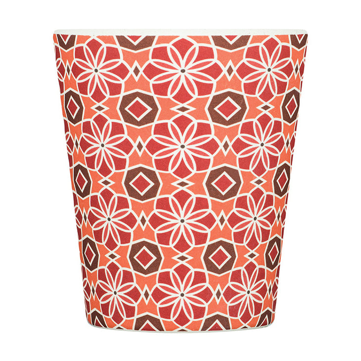 Ecoffee Cup Patterns Natural Fibre Reusable Coffee Cup, 250ml