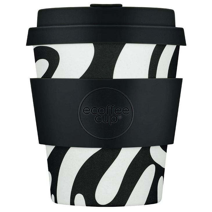 Ecoffee Cup Patterns Natural Fibre Reusable Coffee Cup, 250ml