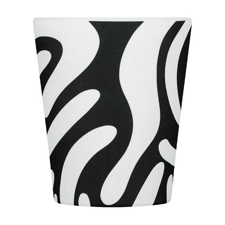 Ecoffee Cup Patterns Natural Fibre Reusable Coffee Cup, 250ml