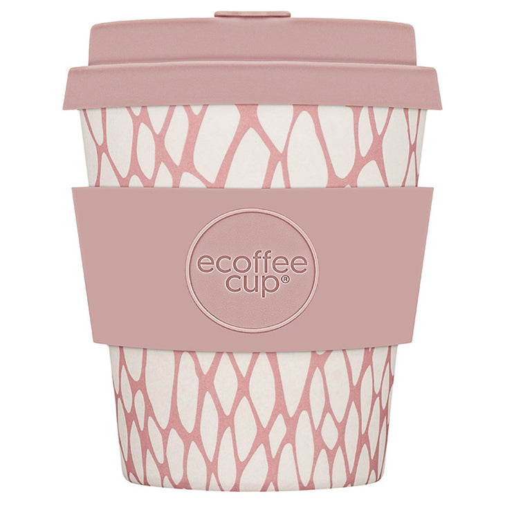 Ecoffee Cup Patterns Natural Fibre Reusable Coffee Cup, 250ml