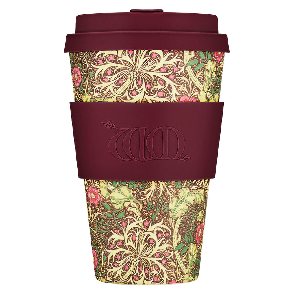 Ecoffee Cup William Morris Natural Fibre Reusable Coffee Cup, 400ml