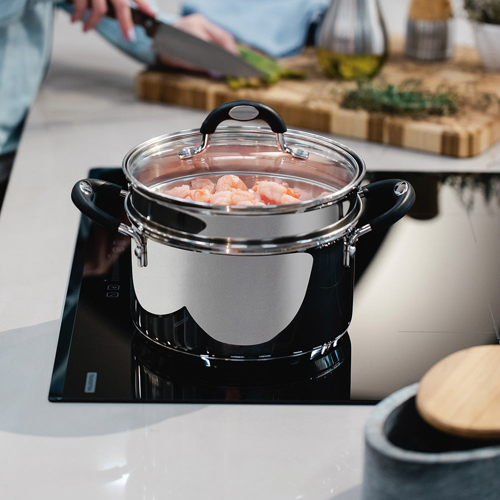 Tramontina Solar Stainless Steel Steamer Set, 2pc