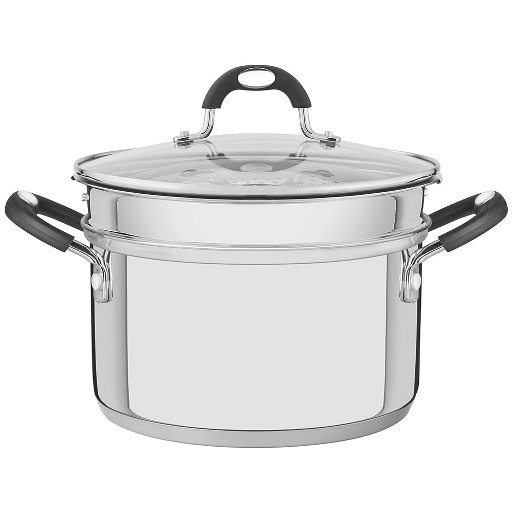 Tramontina Solar Stainless Steel Steamer Set, 2pc