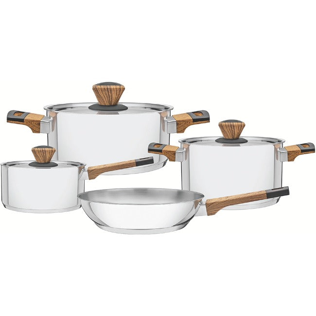 Tramontina Brava Stainless Steel Cookware Set, 7pc