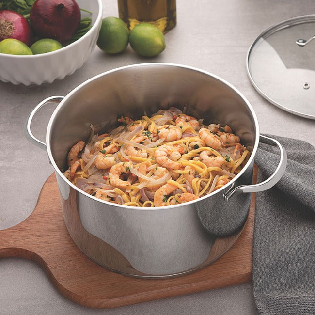 Tramontina Una Stainless Steel Cookware Set, 7pc